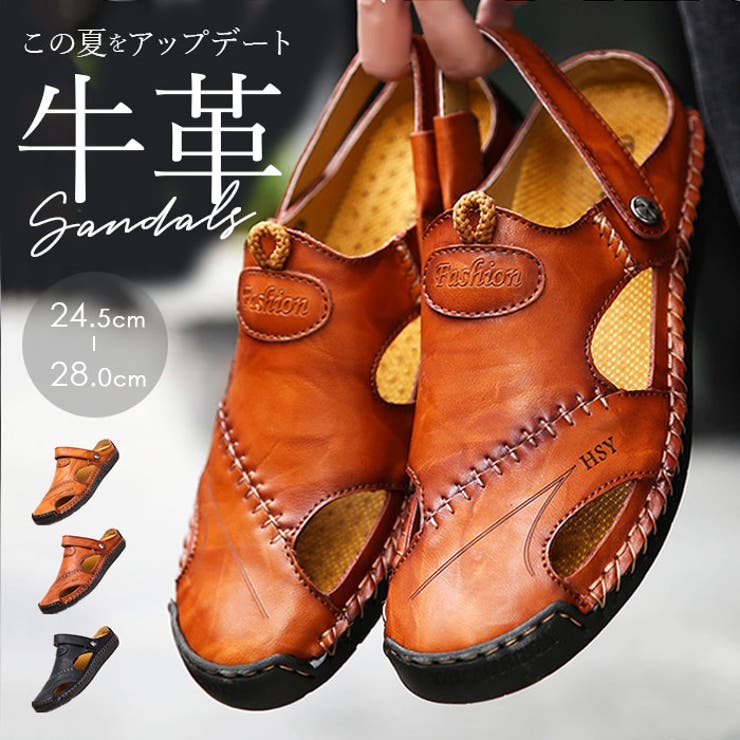 BACKYARD FAMILY メンズサンダル レザー ykmsandal898 シューズ・靴