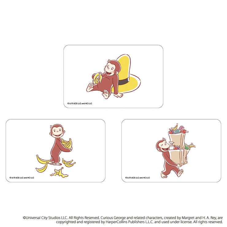 BACKYARD FAMILY おさるのジョージ まじかる百貨店クリアカード(1) 文房具