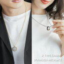 Rocky Monroe チャームネックレス メンズ レディース ステンレス カニカン式 ユニセックス アクセサリー シンプル カジュアル ペンダント ペア お...