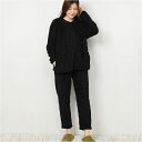 BACKYARD FAMILY シープボア レディース スナップセットアップ ルームウェア・パジャマ
