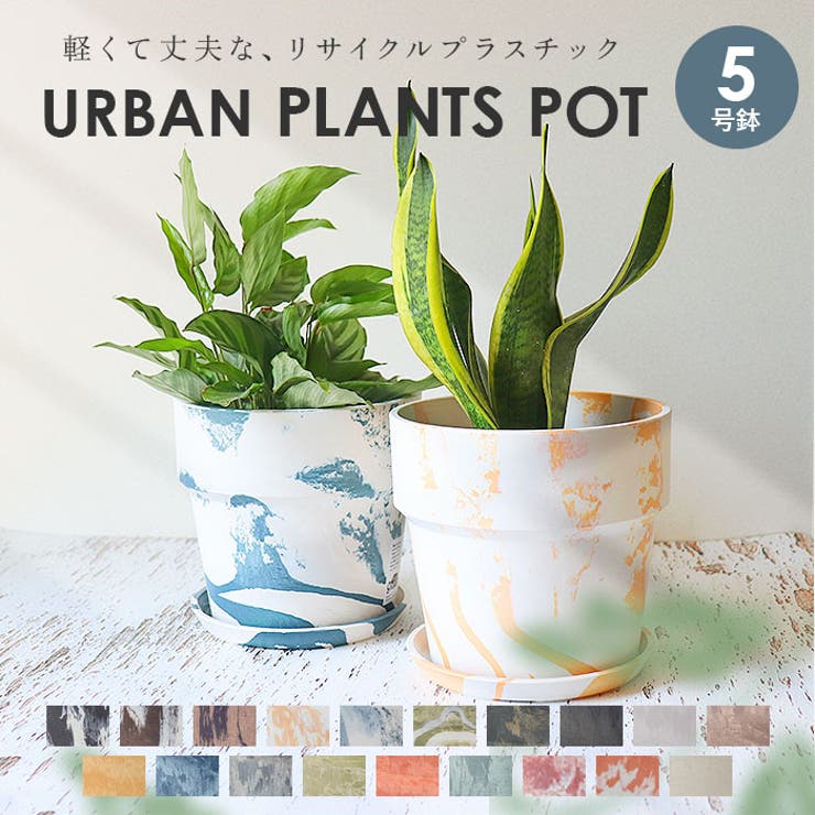 【10％OFFクーポン！6/2(火)9:59まで】BACKYARD FAMILY PLUS the green アーバンプランツポット 5号 寝具・インテリア雑貨