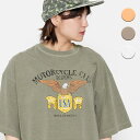 &soiree イーグルプリントピグメントTシャツ トップス