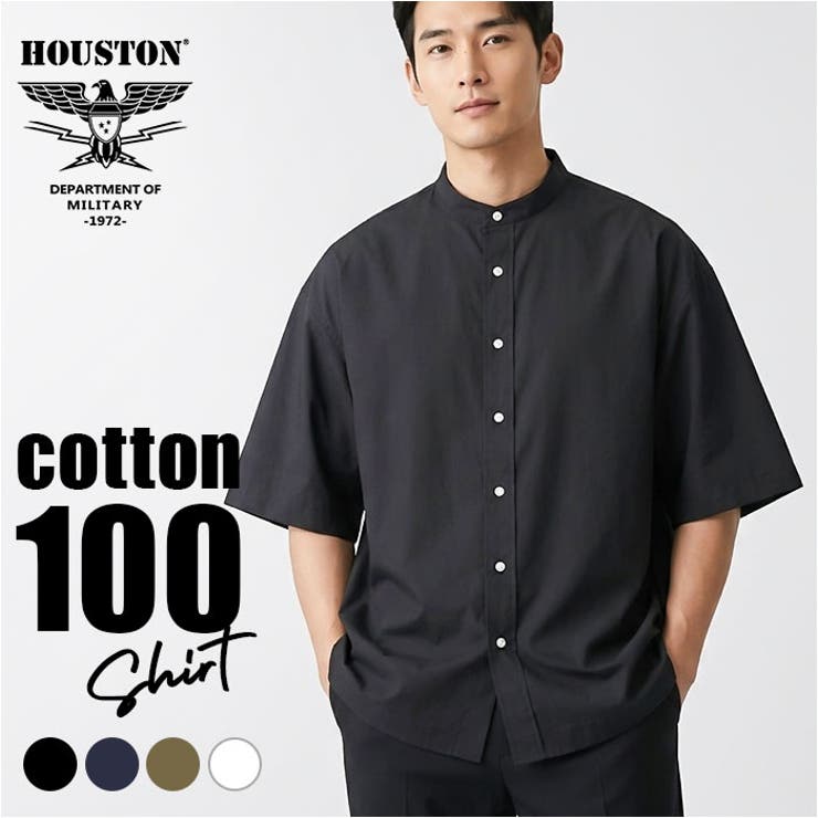 【10％OFFクーポン！7/26(日)1:59まで】BACKYARD FAMILY HOUSTON OX SS BAND COLLAR SHIRT トップス