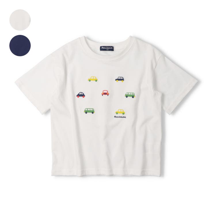 こどもの森e-shop 【WEB限定】車刺繍Tシャツ トップス