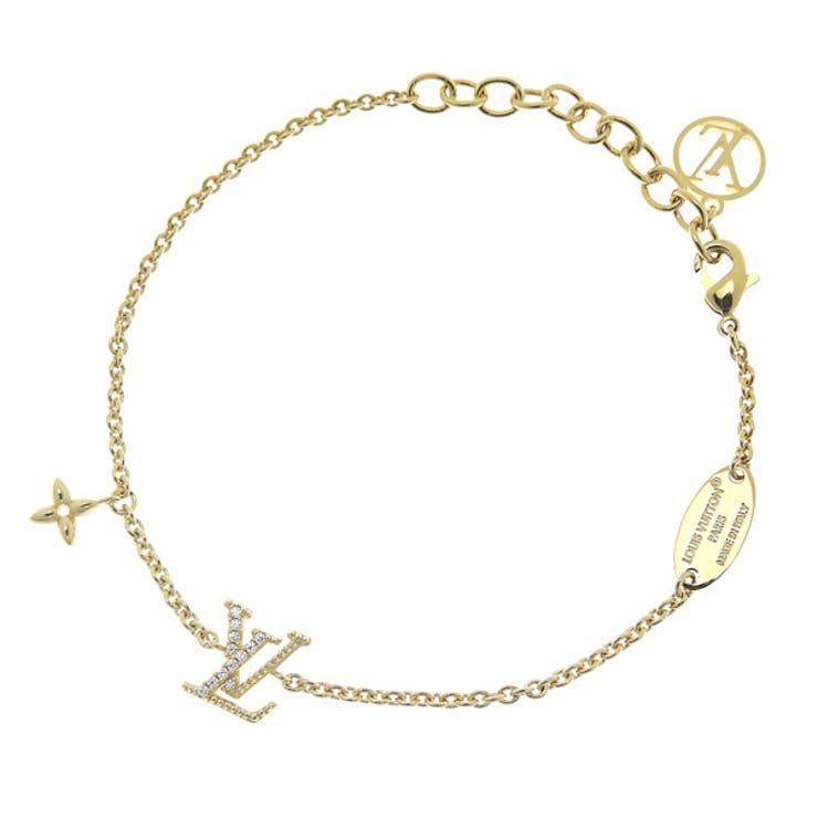 Riverall LOUIS VUITTON ルイヴィトン アクセサリー レディース ブレスレット LV アイコニック ゴールド M00587 LOUIS VUITTON アクセサリー