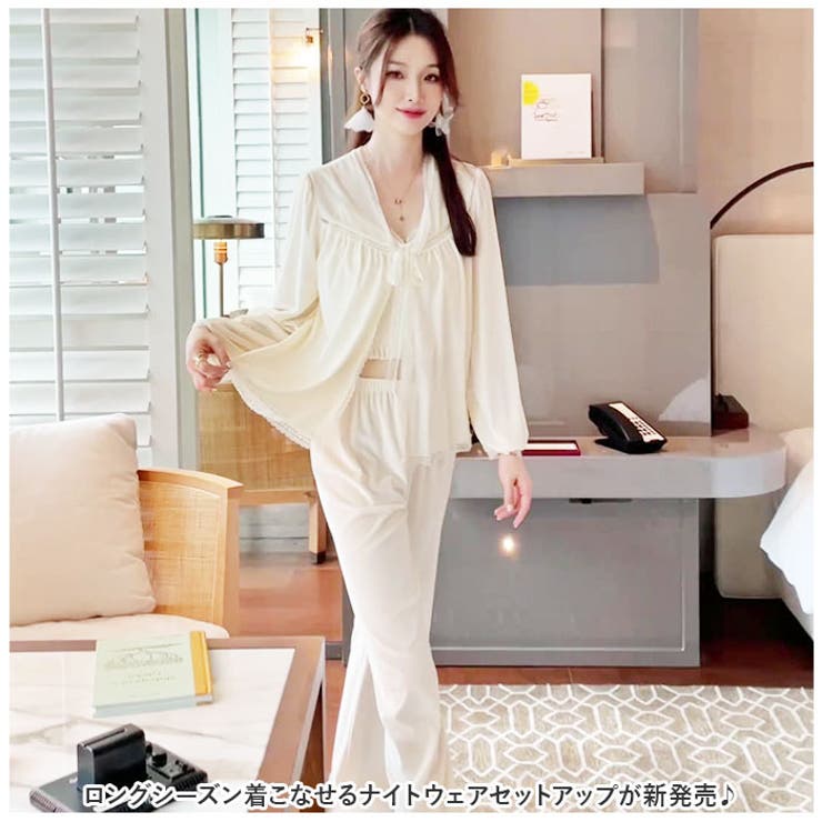 【10％OFFクーポン！4/17(金)9:59まで】BACKYARD FAMILY パジャマ セットアップ レディース lypa196 ルームウェア・パジャマ