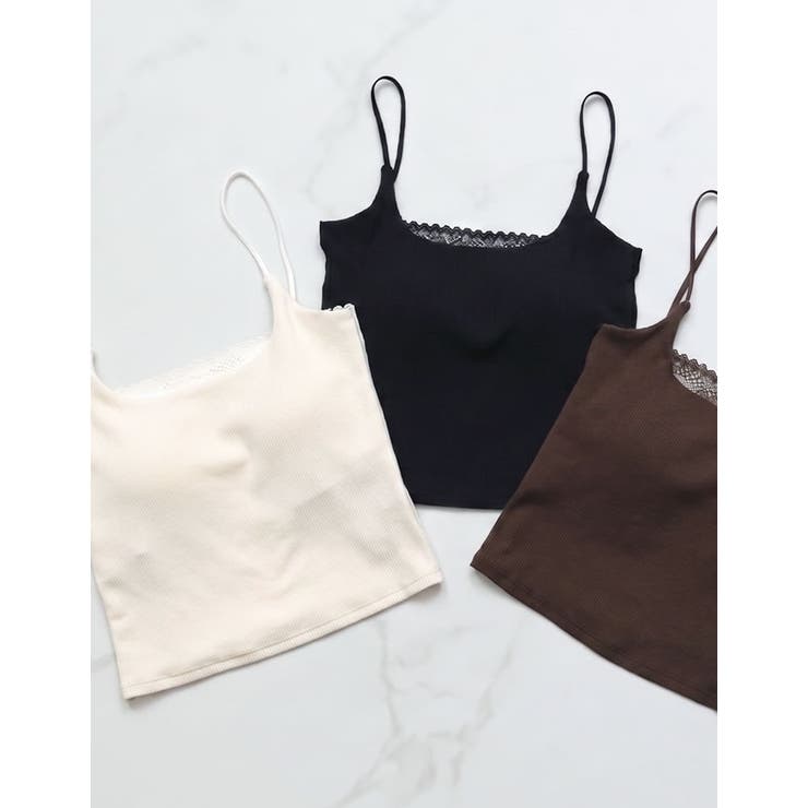 Re:EDIT バックレースカップ付きキャミソール トップス shoplistselect-10527031 SHOPLIST サンプル画像2