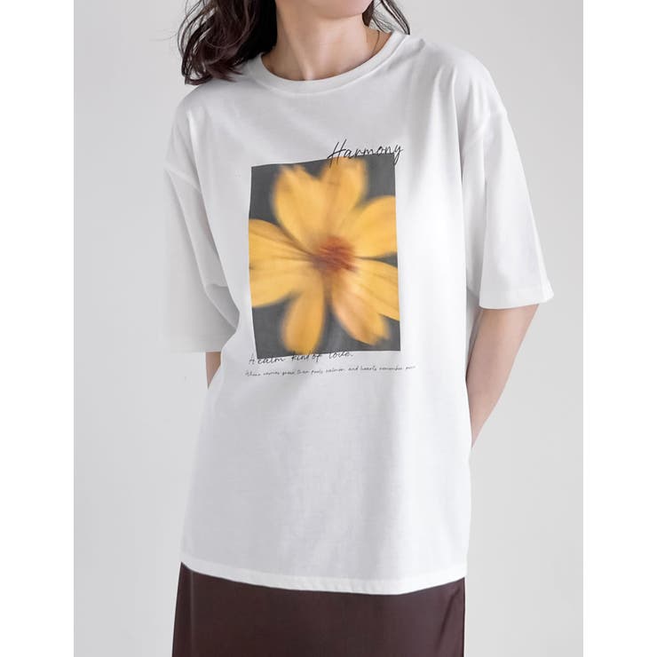 Re:EDIT [UVカット][接触冷感]フラワーフォトTシャツ トップス shoplistselect-10527028 SHOPLIST サンプル画像3
