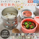 BACKYARD FAMILY 抗菌 超軽量真空ステンレスランチジャー 600ml STLB1AG 食器・キッチン用品