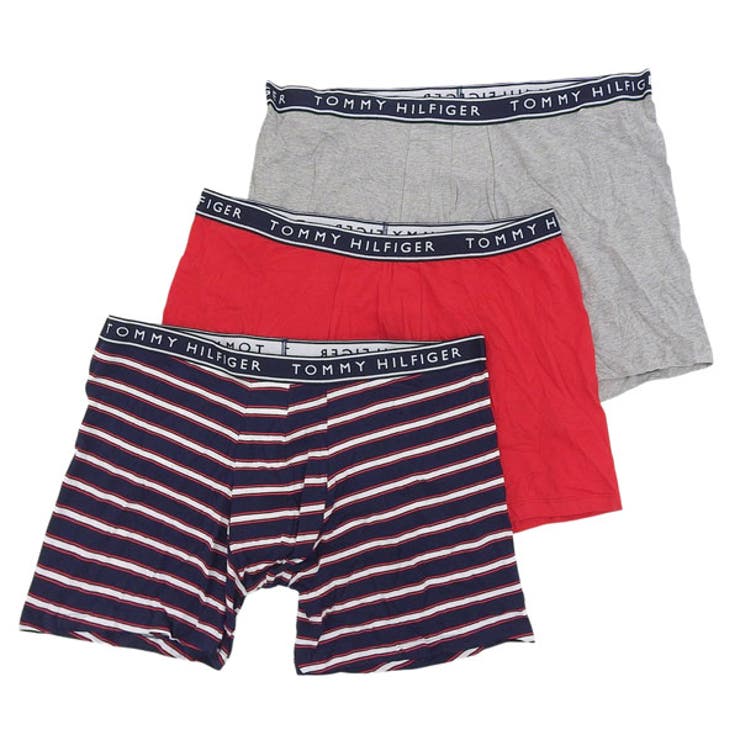 トミーヒルフィガー/TOMMYHILFIGER/パンツ/COTTON/STRETCHコットンストレッチ素材を使用した快適な穿き心地のボクサーパンツ。伸縮性があり身体に自然にフィットし、デイリーに使いやすい仕上がりです。シンプルで取り入れやすいデザインで、日常使いに活躍する実用的なインナーです。【ギフトにもおすすめです。】●品番：TH09T4145BLUE●サイズ：Lサイズ ウエスト91-96●重さ：●仕様：●素材：コットン95% ポリウレタン5%●カラー：RED STRIPE LIGHTGRAY●付属：箱　(シール跡、キズ、潰れ、汚れ等あり)返品・交換について購入後の交換は受け付けておりません。予めご了承ください。返品を希望される場合は購入履歴一覧の「ショップへの問い合わせ」よりお問い合わせください。=========================複数配送先指定について1件の注文に対して、異なる住所への配送は対応出来かねます。恐れ入りますが、異なる住所へ配送をご希望の場合、配送先毎に分けて注文いただきますようお願い申し上げます。【インナー・下着WOMEN】