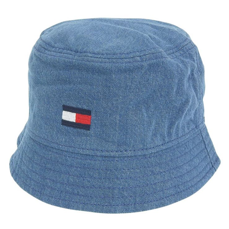 Riverall TOMMY HILFIGER トミーヒルフィガー 帽子 メンズ レディース ハット L-XL コットン デニム ブルー AM AREDIN DENIM BUCKET HAT 69J7540-7KUDEXL TOMMY HILFIGER