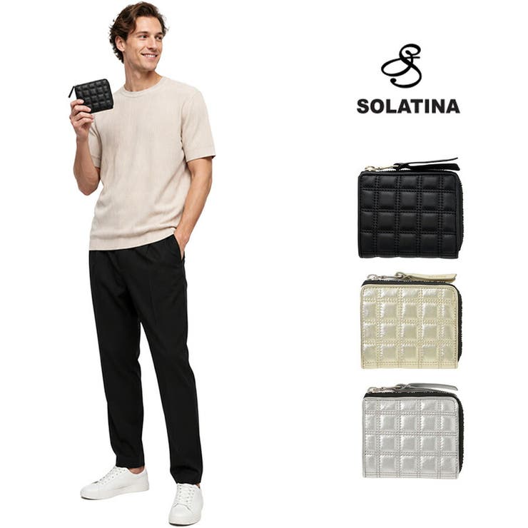 Tasche Jack SOLATINA キルティング 二つ折り財布 折り財布 さいふ サイフ 財布 ウォレット 普段使い 使いやすい シンプル メンズ ギフト プレゼント ブラック sw-39118 財布
