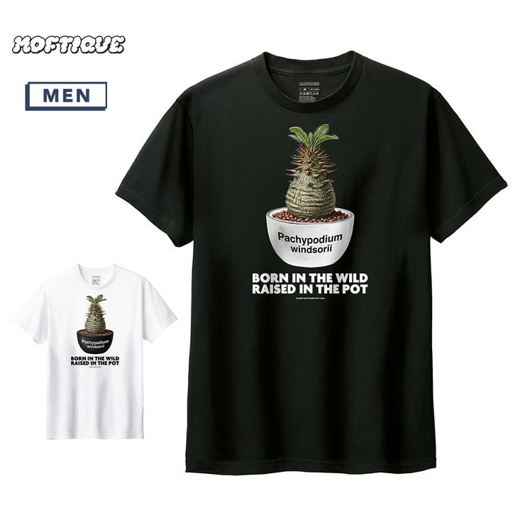 printrium Moftique（モフティック） 半袖Tシャツ パキポディウム ウィンゾリー コーデックス 塊根植物 多肉植物 プリント Tシャツ 半袖 トップス カットソー メンズ レディース ユニセックス 夏 トップス