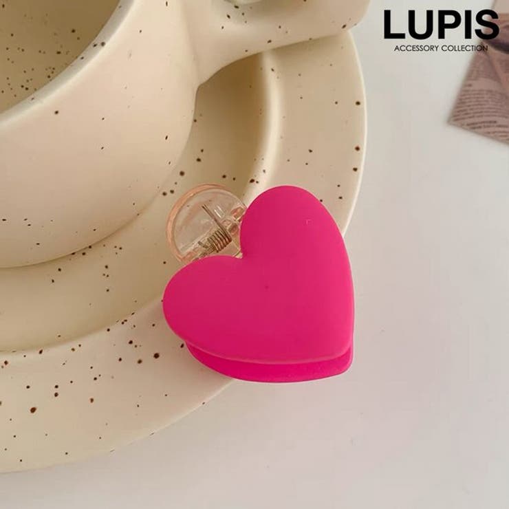 Rakuten - 【10％OFFクーポン！6/26(金)1:59まで】LUPIS ビビットカラーハートヘアクリップ ヘアアクセサリー