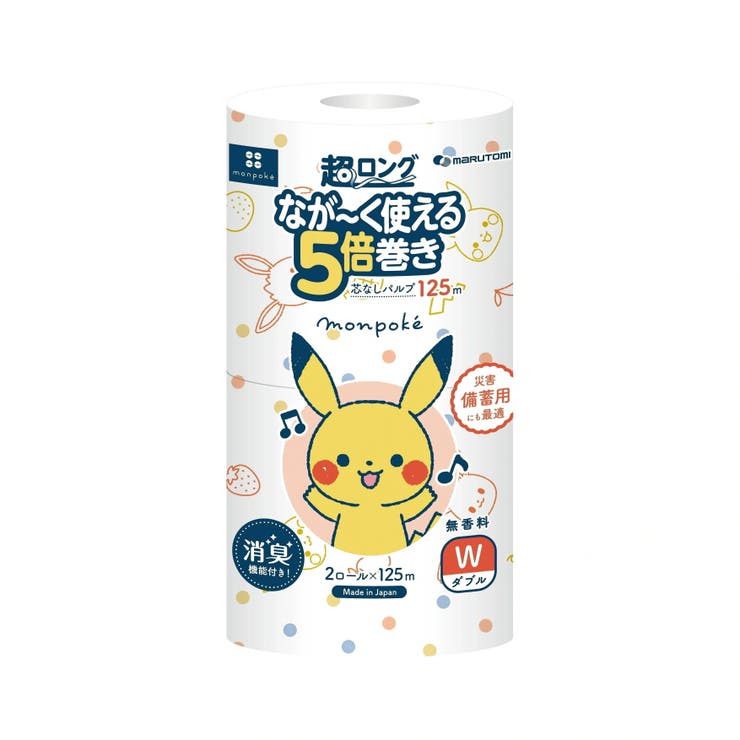 Shoplimart＃ モンポケ　超ロングパルプ　5倍巻き 日用品