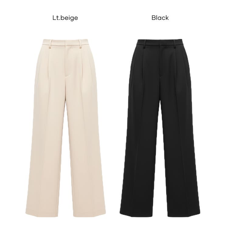coca 〈26ss新色登場〉ダブルクロスワイドパンツ〈セットアップ対応〉 パンツ・ズボン