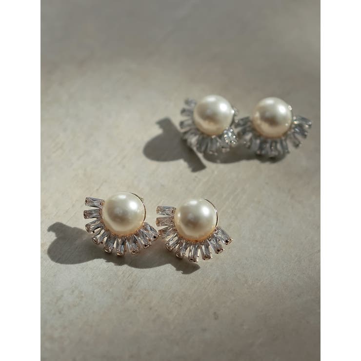 Re:EDIT [2025SS COLLECTION][MEISM by Re:EDIT]ワンフェイクパールデザインピアス アクセサリー shoplistselect-10356995 SHOPLIST サンプル画像2
