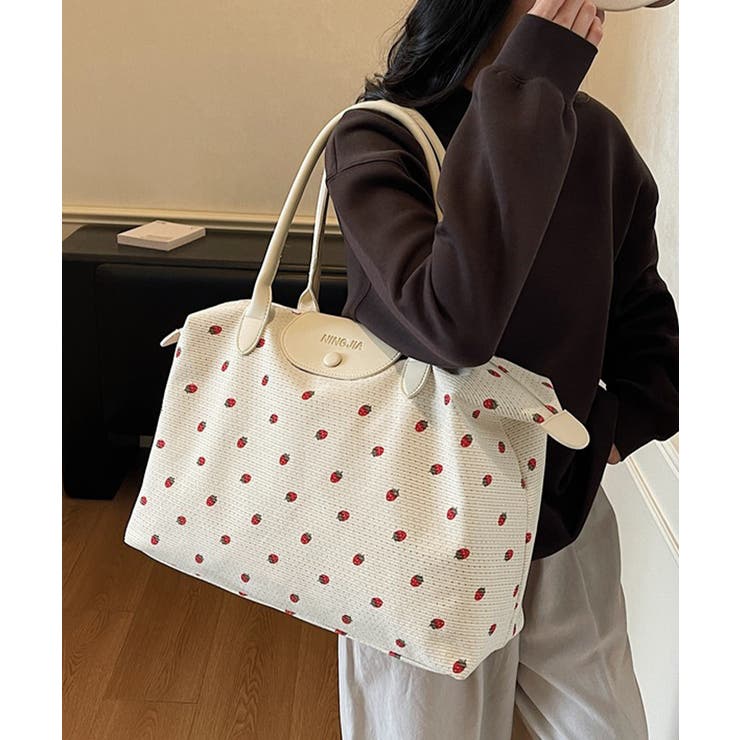 Miniministore いちご柄ボストンバッグ軽量トラベルバッグ バッグ・鞄 shoplistselect-10532049 SHOPLIST サンプル画像2
