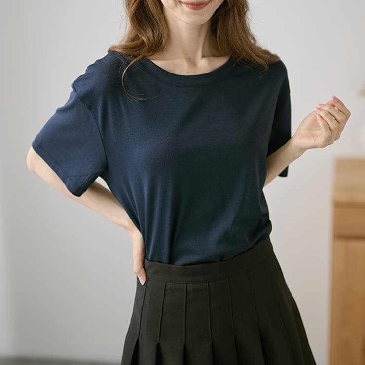 【10％OFFクーポン！7/26(日)1:59まで】レースレディース DAYRA ゆる 半袖 ラウンドネック Tシャツ トップス レディース 春 夏 カットソー 無地 シンプル オーバーサイズ 韓国 カジュアル フェミニン 体型カバー デイリー お出かけ