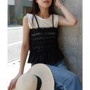 【8/11まで5%OFFクーポン】CORNERS チュールフリルキャミビスチェ トップス