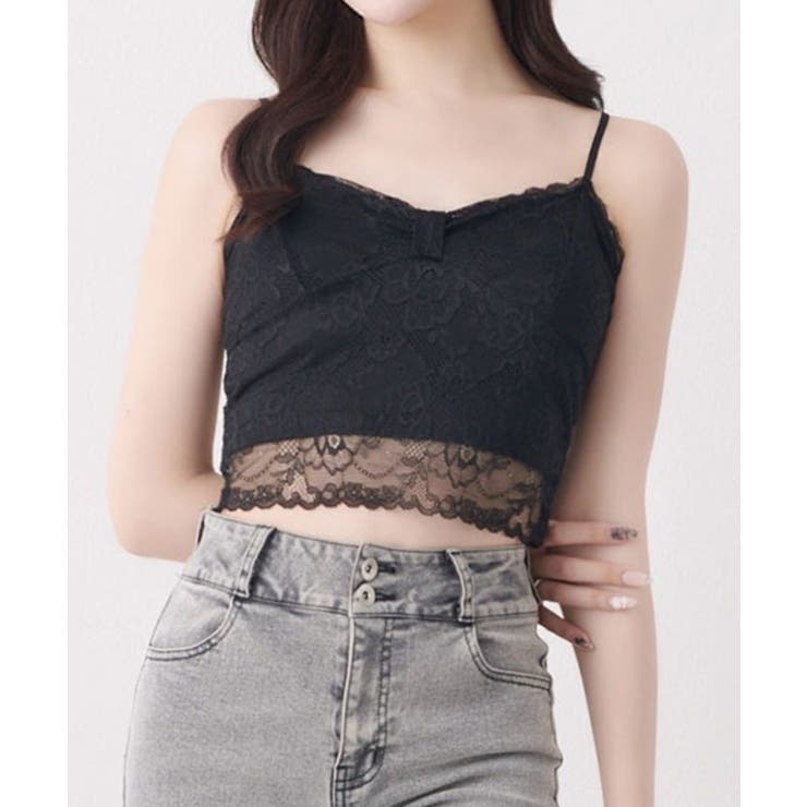 NICE CLAUP / OLIVE des OLIVE OUTLET 【Belle Charme】レースキャミソール トップス