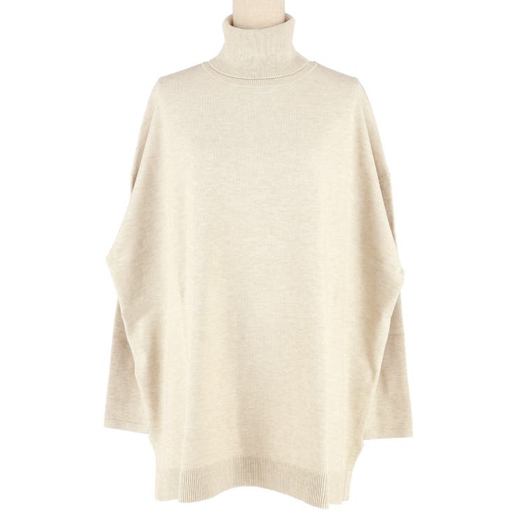 【20％OFFクーポン！7/10(金)限定】coca タートルニットチュニック トップス