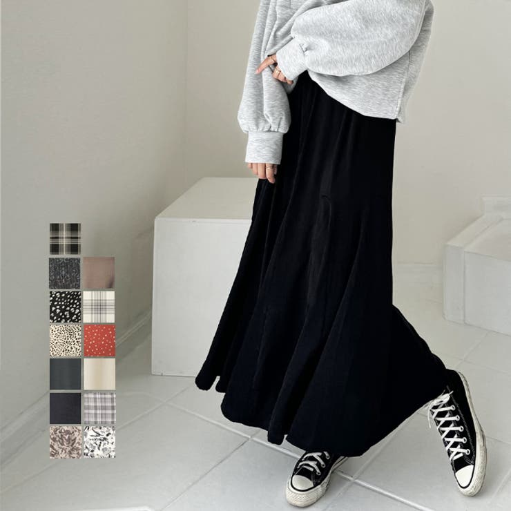 GeeRA マーメイドフレアーロングスカート スカート