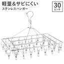 BACKYARD FAMILY ステンレスハンガー 30ピンチ付 バス・トイレ・掃除洗濯