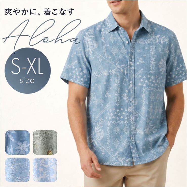BACKYARD FAMILY アロハシャツ 花柄 メンズ トップス