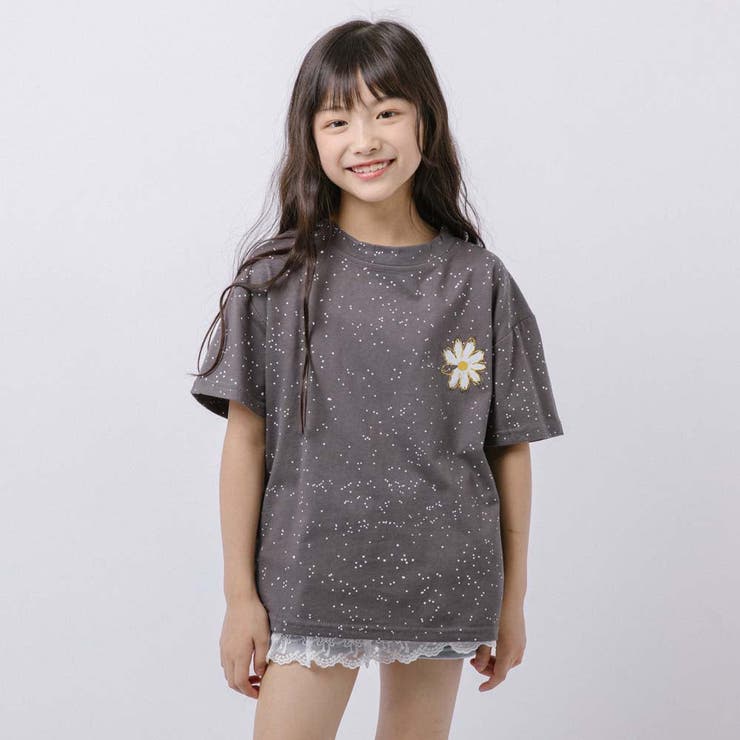 URBAN CHERRY フラワープリントオーバーサイズTシャツ トップス