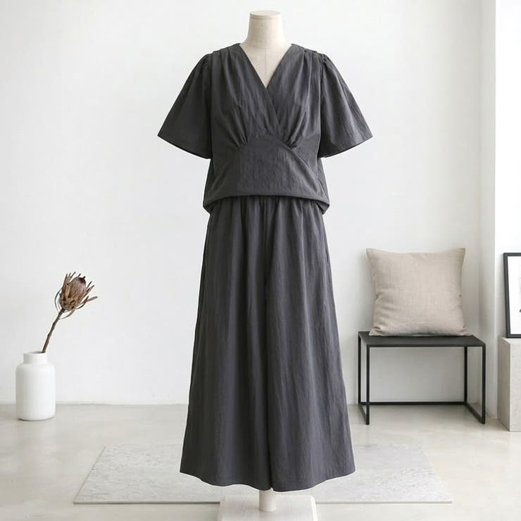 【10％OFFクーポン！9/24(木)1:59まで】SneepDip 【17703】カシュクールブラウス &パンツセット ワンピース・ドレス shoplistselect-10537089 SHOPLIST サンプル画像3