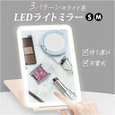 BACKYARD FAMILY 充電式LEDライトミラー 選べる2サイズ メイク小物