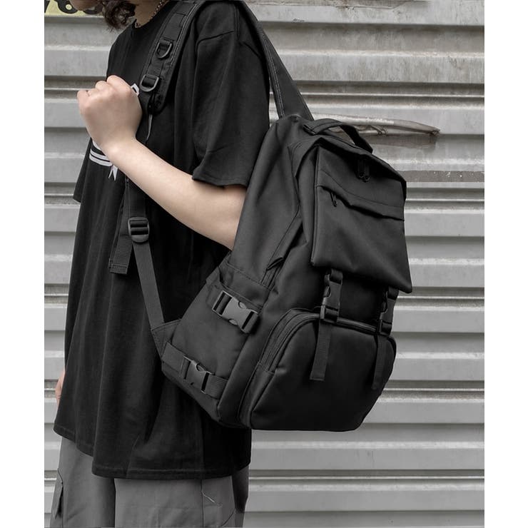 SUNSHINE CLOSET 多収納ナイロンリュックサック ユニセックススポーティリュックA4対応 通勤通学カジュアル鞄トラベル旅行バッグミリタリー風 バッグ・鞄 shoplistselect-10538798 SHOPLIST サンプル画像2