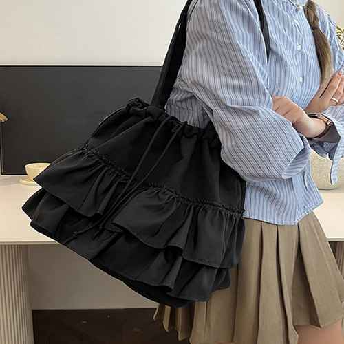 【スーパーSALE10%OFF】【P3倍】送料無料 大きめ 巾着バッグ 異素材切り替え マザーズバッグ 通勤通学肩掛けバッグ カジュアル 大容量bag 韓国風 手提げバッグ おしゃれバッグ軽量 大人可愛い鞄 無地 人気レジャー旅行鞄 shopload-10037363 shopload サンプル画像3