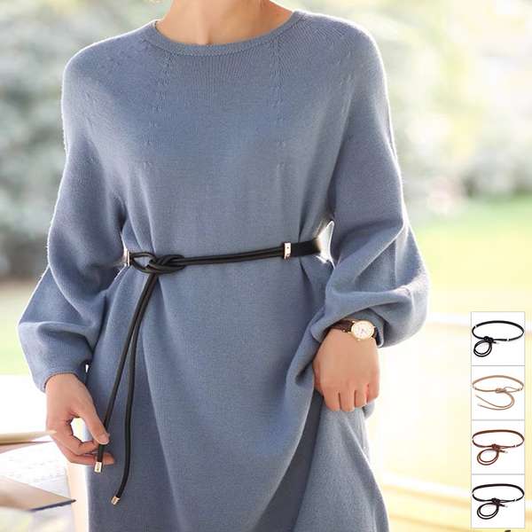 送料無料 レディース PUレザーベルト 韓国風 細見え ウエストベルト カジュアル おしゃれ 大人可愛い カジュアル 服飾雑貨小物 フェイクレザー 黒 フィット感シンプル 柔らかい結ぶベルト