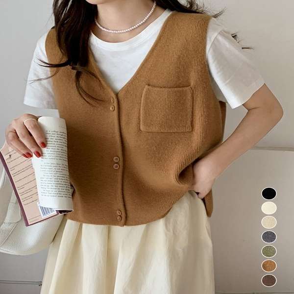 【5日23時まで2,957円】送料無料 レディース ニットトップス 前開き レイヤードベスト オフィスカジュアル お洒落 ノースリーブ 着やせ 20代30代 カジュアル ベスト 無地ニットチョッキ 着やせニット韓国風