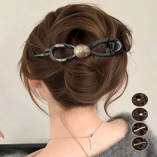 【クーポン利用で1,872円】送料無料 レディース ヘアアクセサリー シンプル オフィスカジュアル きれいめ フェミニン プレゼント 髪飾り 結婚式発表会女子会 新作簡単まとめ髪 おしゃれ髪留め小物 ヘアアレンジグッズ