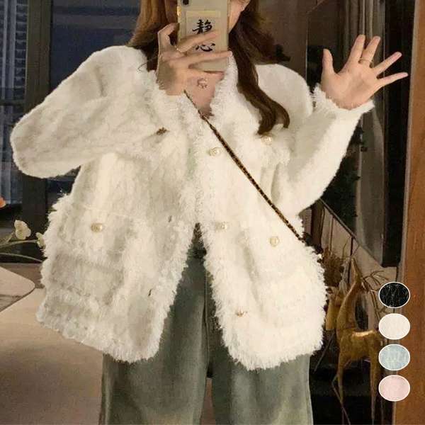 楽天市場】モヘア ニット（コート・ジャケット｜レディース