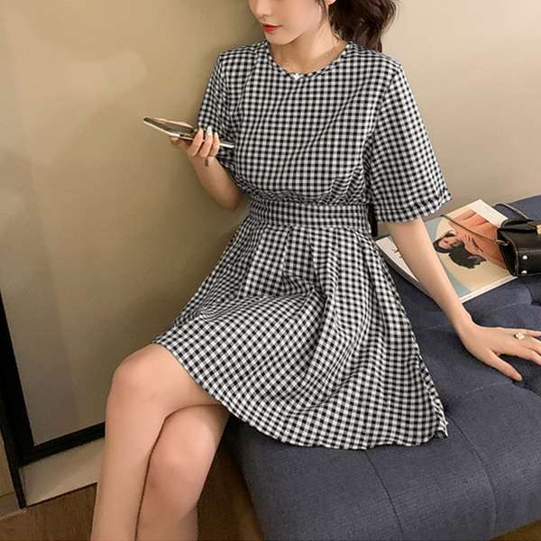 送料無料 ミニワンピ バックオープンワンピース ウエストマーク レトロワンピ セクシー オルチャン ショート丈 大人ワンピ 膝上丈 カジュアルワンピ秋 着やせワンピデート オシャレ韓国ワンピ shopload-10030765 shopload サンプル画像2
