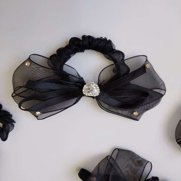 送料無料 ヘアアレンジ 髪飾り 髪留め まとめ髪 ラインストーン 透け感 大人 かわいい おしゃれ オルチ..