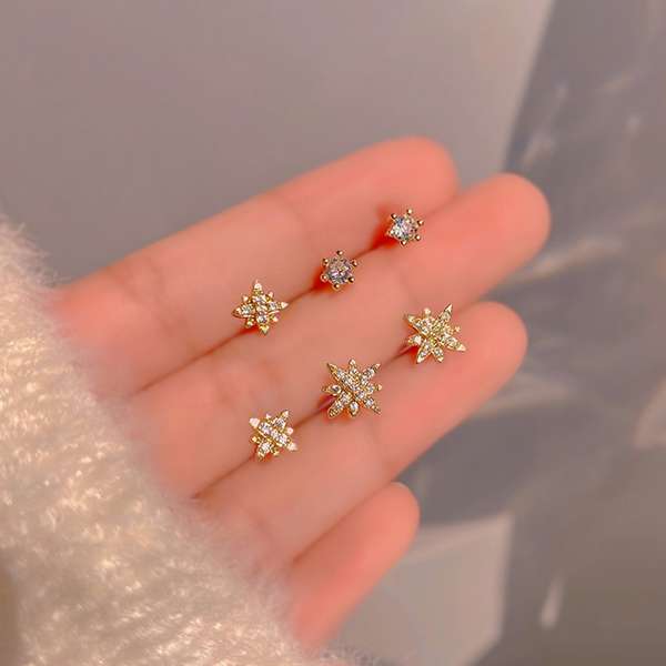 送料無料 キラキラ 小ぶりピアス 両耳用 ジュエリー 女性 韓国アクセサリー シンプル かわいい 小物 痛くない 耳飾り 普段使い ギフト プレゼント セカンドピアス人気 高見えピアス小さめ