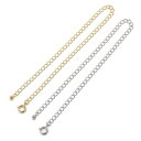 超 ロング アジャスター チェーン ネックレス 延長 金具 20cm 15cm 10cm ヒキワ カニカン 引き輪 留め金具 接続金具 真ちゅう 延長金具 1本...