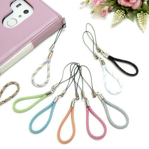 メール便 ミニ ストラップ アウトドアコード スマホリング リングストラップ 携帯ストラップ ストラップ紐 パラコード 父の日 ギフトに プレゼントに