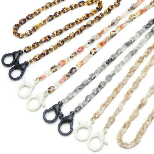 マスクチェーン 樹脂チェーン 軽い 大きい カニカン プラスチック プラチェーン マスクストラップ マスクコード マスク紐 マスクホルダー マスクネックストラップ 軽量 ハロウィン ギフトに プレゼントに