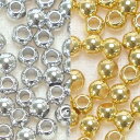 カシメ玉 つぶし玉 2mm×50個 肉厚 アクセサリーパーツ 金具 かしめ 2ミリ 50粒 シルバーカラー ゴールドカラー 真ちゅう 母の日 ギフトに プレゼン...