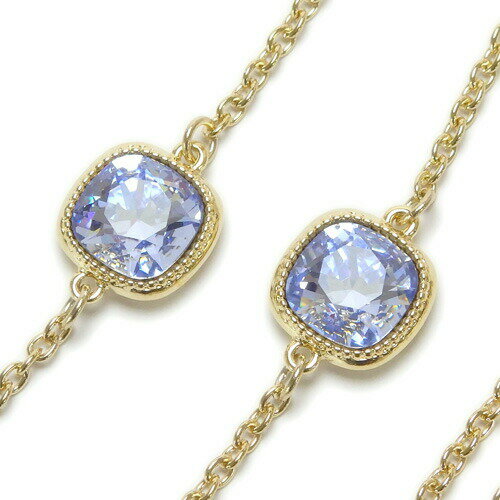 大粒ビジュースワロ メガネチェーン スクエア スワロフスキー 金色 めがねチェーン ゴールドカラー シトラスグリーン 敬老の日 ギフトに プレゼントに