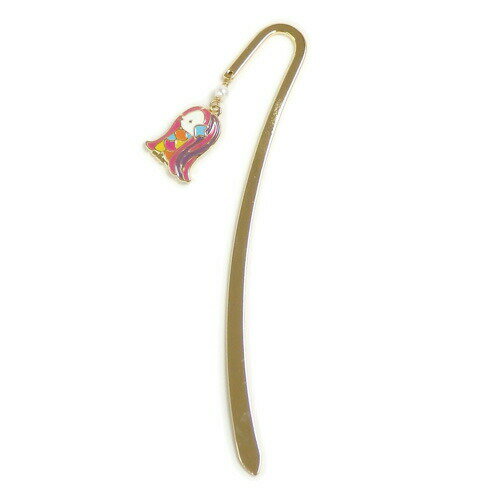 メール便 しおり ブックマーカー カラー アマビエ様 スワロフスキー 金属 メタル ゴールドカラー 栞 帯飾り 浴衣 着物 アマビエ グッズ amabie