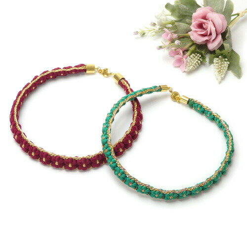 メール便 チョーカー 手組み 帯締め 組紐 帯紐 飾り帯 小桜組 手作り 手織り ハンドメイド ネックレス 首輪 日本製 父の日 ギフトに プレゼントに