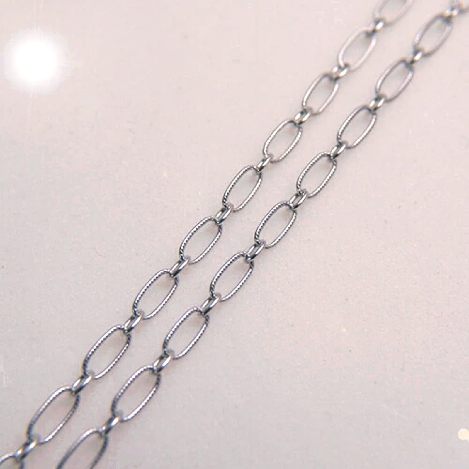 Chains - メール便 ギフトケース付き ネックレス 飾りフィガロ シルバーチェーン 70cm 母の日 ギフトに プレゼントに silver_s