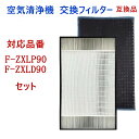 合計2枚セット F-ZXLP90 F-ZXLD90 空気清浄機交換用フィルター 集塵フィルター 加湿空気清浄機用交換フィルター PANASONIC(パナソニック...